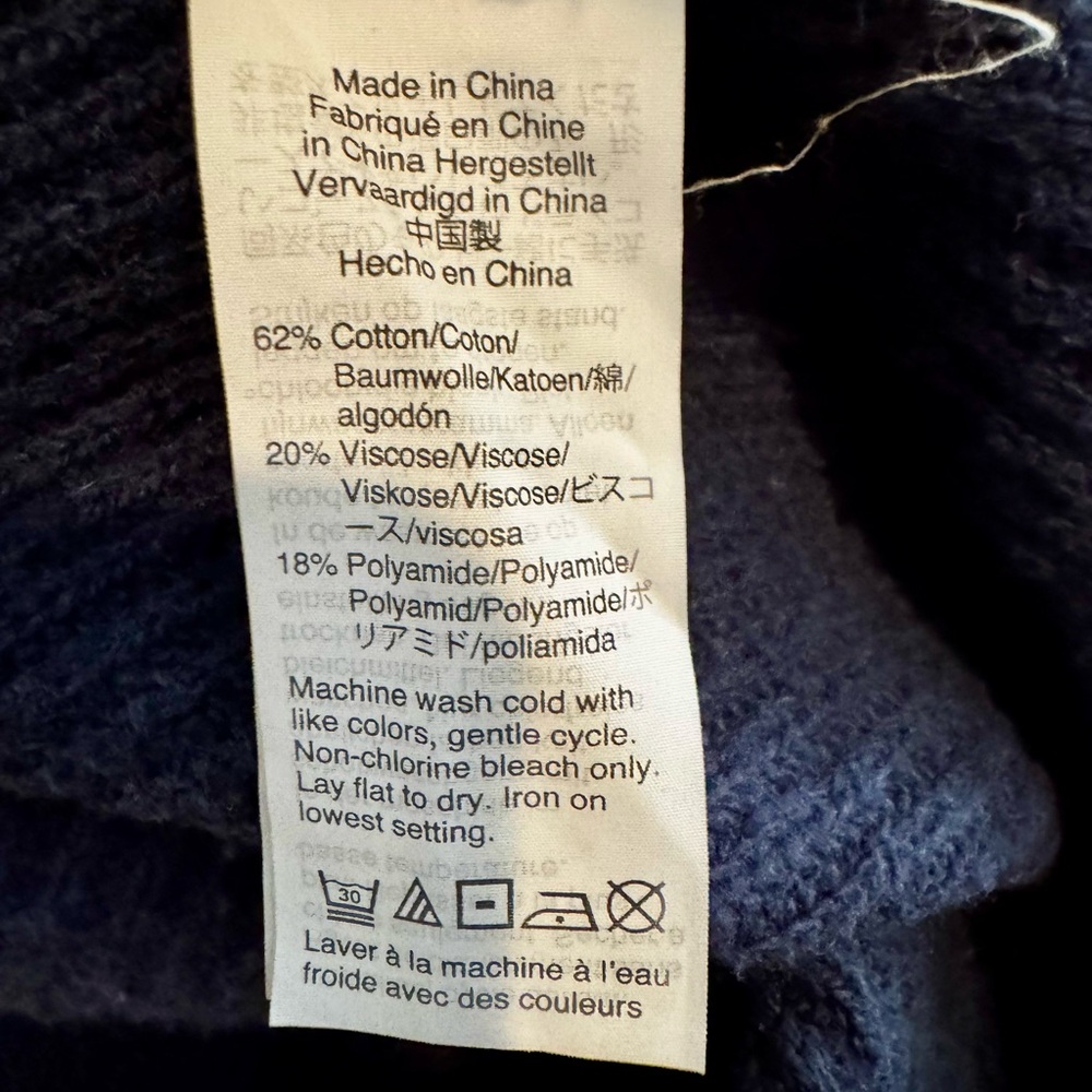 Excellent condition - Madewell Blue and Tan Sweater - Picture 4 of 4